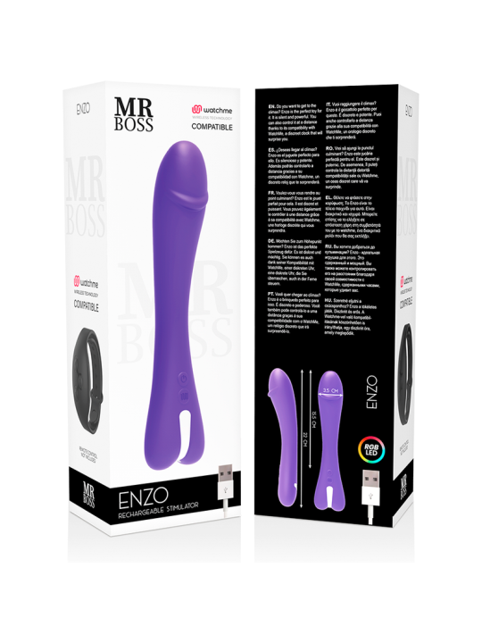 MR BOSS - ENZO VIBRADOR + MANDO CONTROL REMOTO WATCHME
