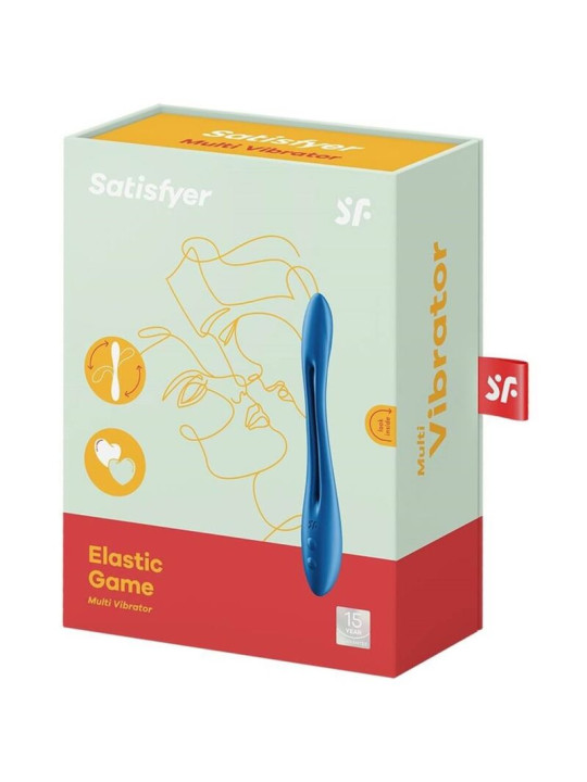 SATISFYER - ELASTIC GAME MULTI VIBRADOR AZUL