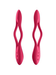 SATISFYER - ELASTIC JOY MULTI VIBRADOR ROJO