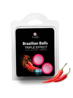 SECRETPLAY - SET 2 BRAZILIAN BALLS TRIPLE EFECTO