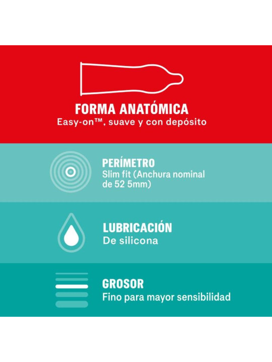 DUREX - SENSITIVO SLIM FIT 10 UNIDADES