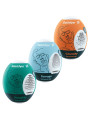 SATISFYER - 3 HUEVOS MASTURBADORES NAUGHTY, SAVAGE & CRUNCHY