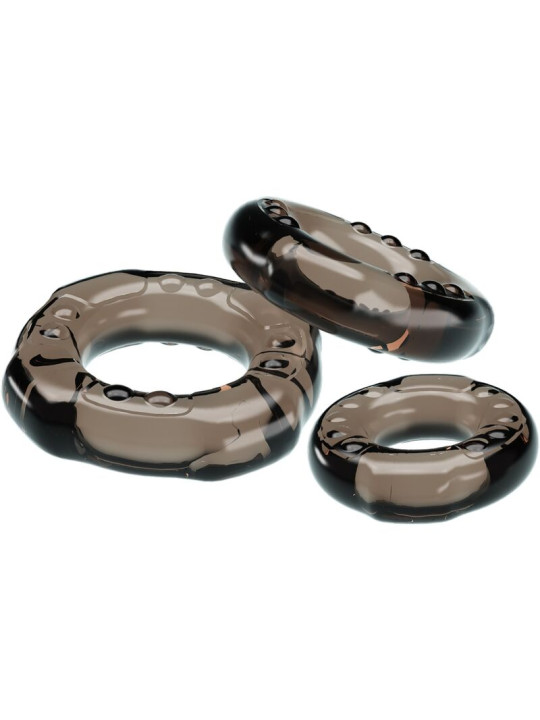 BAILE - COCK RINGS YVONNE SET 3 ANILLOS PENE