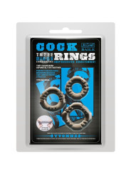 BAILE - COCK RINGS YVONNE SET 3 ANILLOS PENE