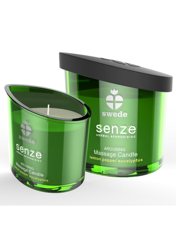 SWEDE - SENZE AROUSING VELA MASAJE - LIMÓN, PIMIENTA, EUCALIPTO