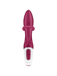 Panel de mando del Satisfyer Embrace Me con los botones de los dos motores y los contactos de carga