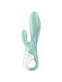 SATISFYER - AIR PUMP BUNNY 5+ VIBRADOR RABBIT INFLABLE APP VERDE