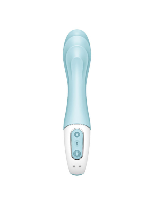 SATISFYER - AIR PUMP VIBRATOR 5+ VIBRADOR PUNTO G INFLABLE APP AZUL