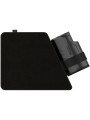 Vista superior de la almohada Kiiroo Keon con funda de tacto terciopelo y correa elástica