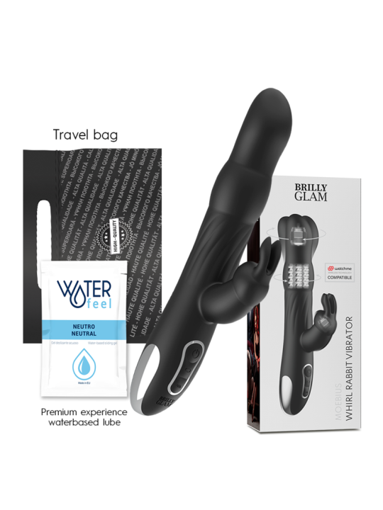 BRILLY GLAM - MOEBIUS RABBIT VIBRATOR & ROTATOR + MANDO CONTROL REMOTO WATCHME