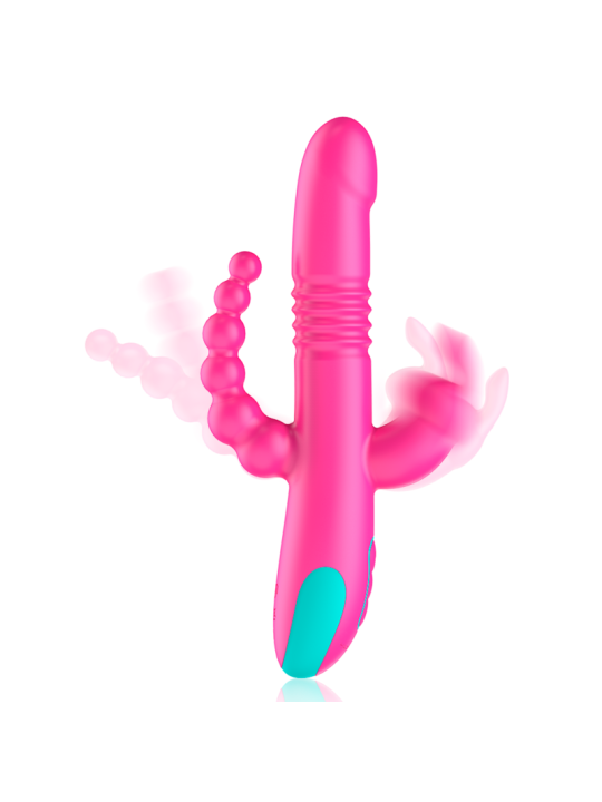 HAPPY LOKY - DONALD TRIPLE ESTIMULACIÓN: ANAL, PUNTO G & CLÍTORIS + MANDO CONTROL REMOTO WATCHME