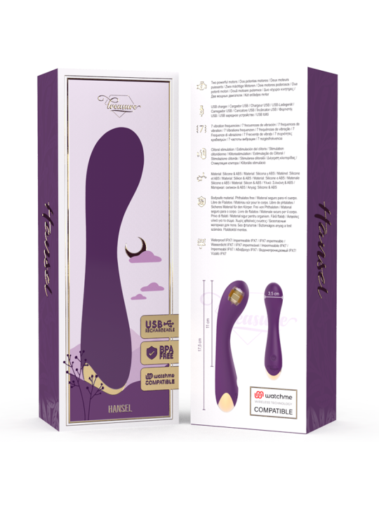 TREASURE - HANSEL G-SPOT VIBRADOR + MANDO CONTROL REMOTO WATCHME