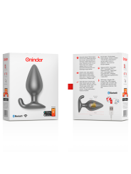 ONINDER - RIO PLUG ANAL VIBRADOR NEGRO - APP GRATUITA