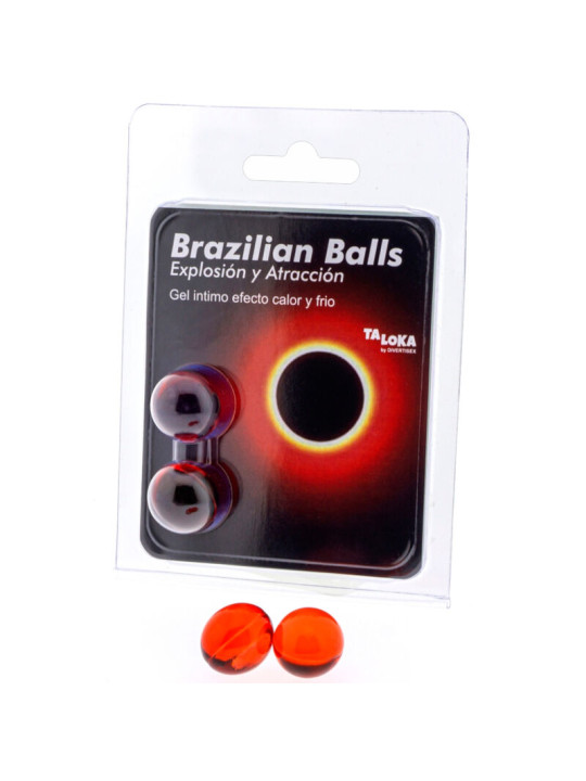 TALOKA - BRAZILIAN BALLS GEL EXCITANTE EFECTO CALOR Y FRÍO 2 BOLAS