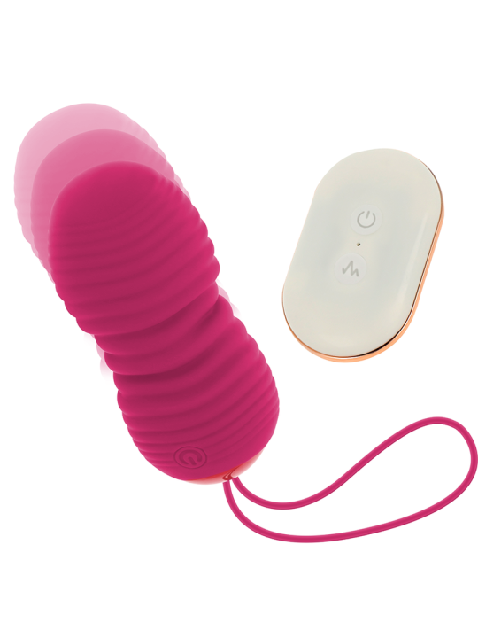 OHMAMA - HUEVO CONTROL REMOTO 7 MODOS UP AND DOWN ROSA