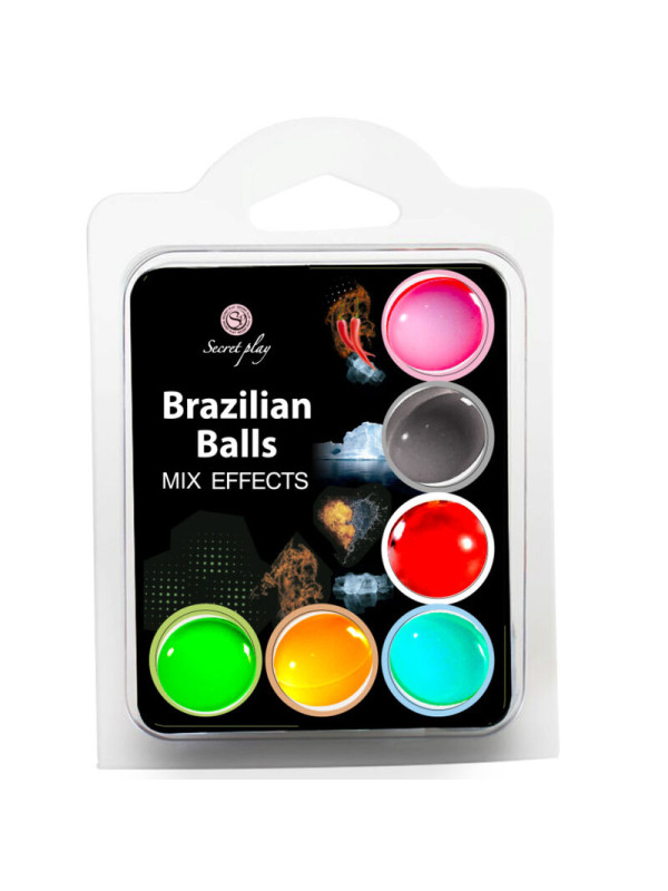 SECRET PLAY - SET 6 BRAZILIAN BALLS MIX EFECTOS