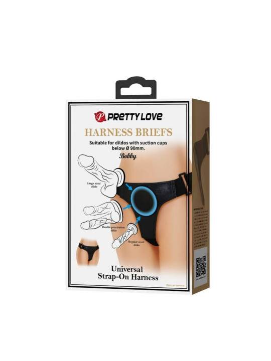 PRETTY LOVE - ARNÉS UNIVERSAL NEGRO