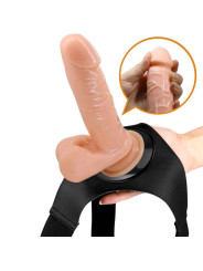 PRETTY LOVE - HARNESS BRIEFS ARNÉS UNIVERSAL CON DILDO TOM 20 CM NATURAL