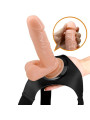 PRETTY LOVE - HARNESS BRIEFS ARNÉS UNIVERSAL CON DILDO TOM 20 CM NATURAL