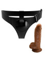 PRETTY LOVE - HARNESS BRIEFS ARNÉS UNIVERSAL CON DILDO MICHEAL 20 CM NEGRO