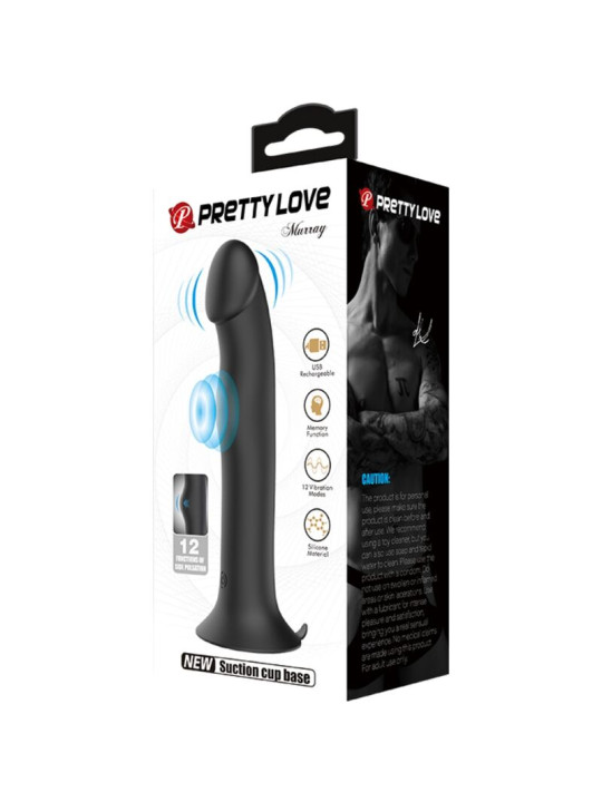 PRETTY LOVE - MURRAY VIBRADOR Y SUCCIONADOR DE CLÍTORIS NEGRO