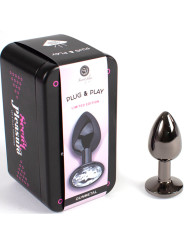 SECRETPLAY - GUNMETAL BUTT PLUG TALLA S 7 CM