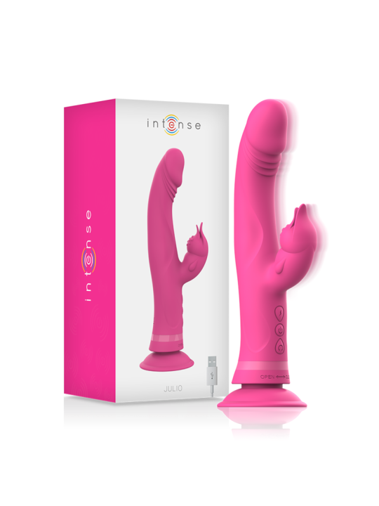 INTENSE - JULIO VIBRADOR RABBIT SILICONA ROSA