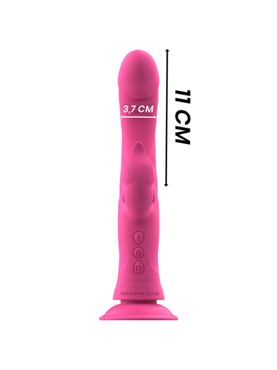 INTENSE - JULIO VIBRADOR RABBIT SILICONA ROSA