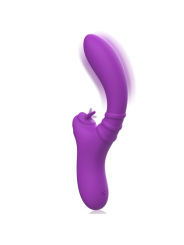 INTENSE - HARRY VIBRADOR FLEXIBLE CON LENGUA MORADO