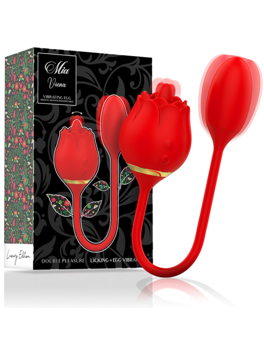 MIA - VIENA DOUBLE PLEASURE LICKING + HUEVO VIBRADOR