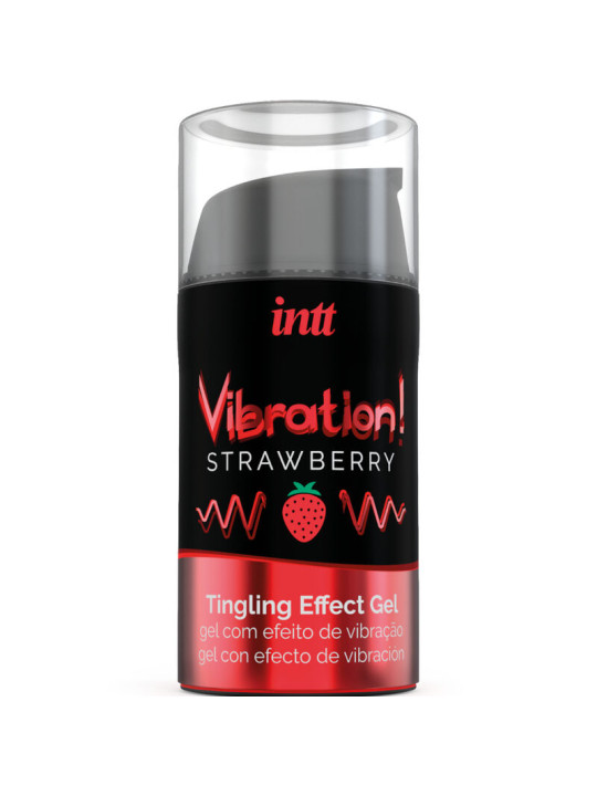 INTT - POTENTE ESTIMULANTE ÍNTIMO GEL VIBRADOR LIQUIDO FRESA 15 ML