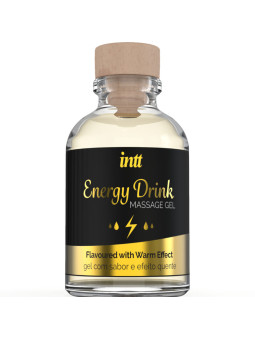 INTT MASSAGE & ORAL SEX - GEL DE MASAJE CON SABOR A BEBIDA ENERGÉTICA Y EFECTO CALOR