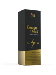 INTT MASSAGE & ORAL SEX - GEL DE MASAJE CON SABOR A BEBIDA ENERGÉTICA Y EFECTO CALOR