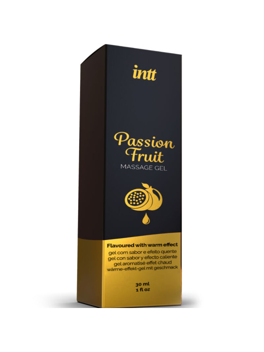 INTT MASSAGE & ORAL SEX - GEL DE MASAJE SABOR A FRUTA DE LA PASIÓN EFECTO CALOR