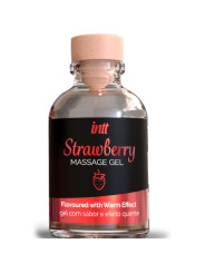 INTT MASSAGE & ORAL SEX - GEL DE MASAJE SABOR A FRESA EFECTO CALOR