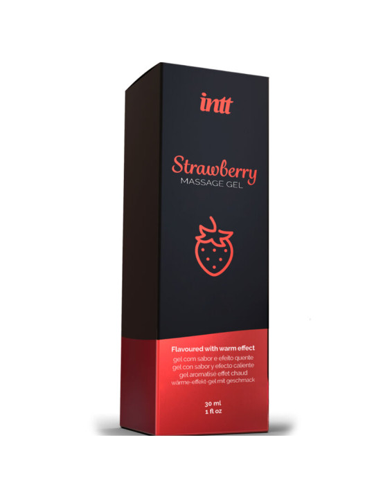 INTT MASSAGE & ORAL SEX - GEL DE MASAJE SABOR A FRESA EFECTO CALOR