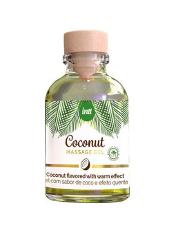 INTT - GEL DE MASAJE VEGANO CON SABOR A COCO Y EFECTO CALOR