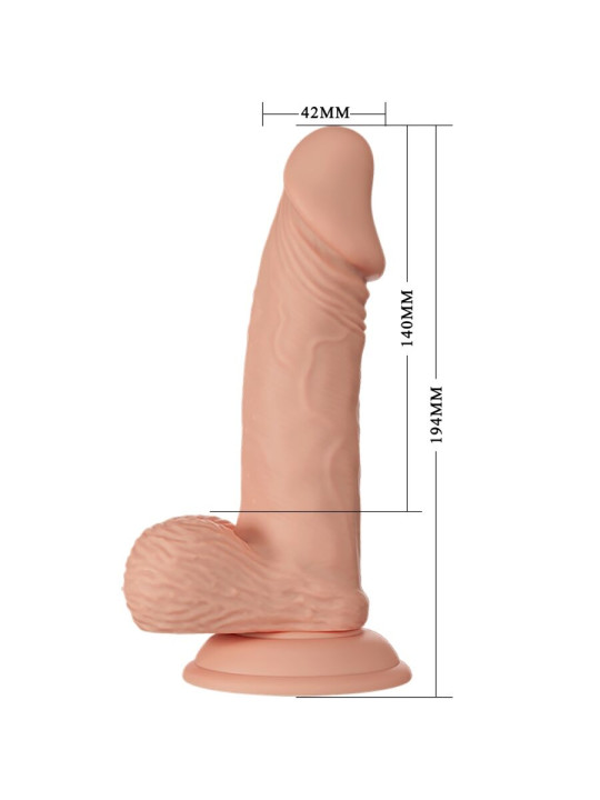 BAILE - BEAUTIFUL ENCOUNTER ZEBULON DILDO REALÍSTICO FLEXIBLE 19.4 CM NATURAL
