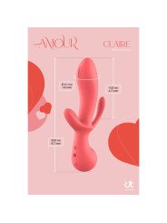 Vibrador clásico Dream Toys Amour Triple Pleasure Rosa