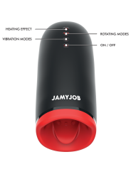 JAMYJOB - SPIN-X MASTURBADOR CON ROTACIÓN Y FUNCIÓN CALOR