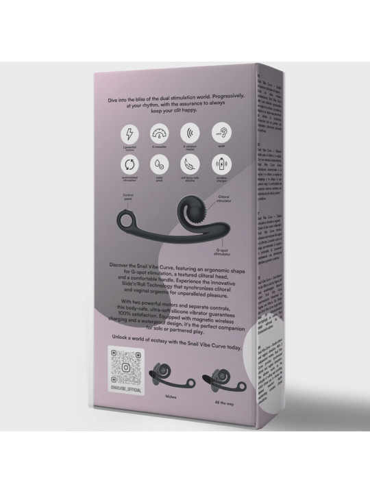SNAIL VIBE - CURVE VIBRADOR NEGRO