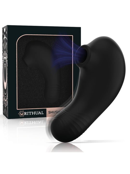 RITHUAL - SHUSHU PRO POCKET ESTIMULADOR CLITORIS 2 POTENTES MOTORES AZABACHE