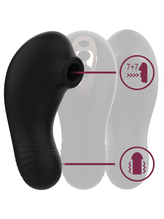 RITHUAL - SHUSHU PRO POCKET ESTIMULADOR CLITORIS 2 POTENTES MOTORES AZABACHE