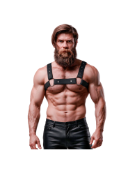 FETISH SUBMISSIVE ATTITUDE - ARNÉS DEPORTIVO AJUSTABLE NEOPRENO PECHO HOMBRE