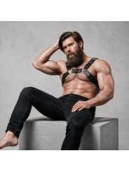 FETISH SUBMISSIVE ATTITUDE - ARNÉS BULLDOG AJUSTABLE ECOPIEL PECHO HOMBRE
