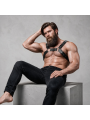 FETISH SUBMISSIVE ATTITUDE - ARNÉS BULLDOG AJUSTABLE ECOPIEL PECHO HOMBRE