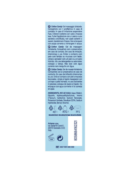 CONTROL - MASAJE GEL 3 EN 1 ALGODÓN DE AZÚCAR 200 ML