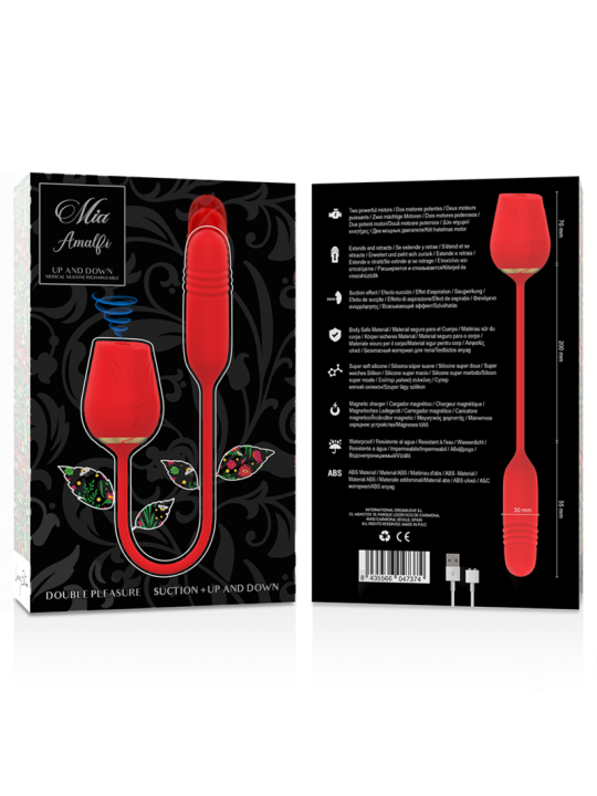 MIA - AMALFI DOBLE PLEASURE SUCCIONADOR + UP AND DOWN