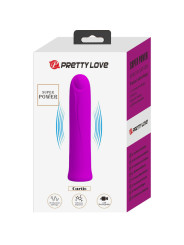 PRETTY LOVE - CURTIS MINI VIBRADOR SUPER POWER 12 VIBRACIONES SILICONA VIOLETA