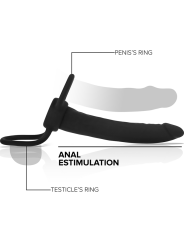 MYTHOLOGY - COBI ONYX ACCOMODATOR ARNÉS PARA DOBLE PENETRACIÓN SILICONA